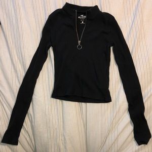 Half-zip  Long Sleeve T-shirt